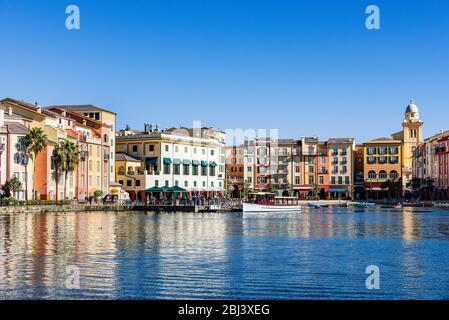 Loews Portofino Bay Hotel at Universal Orlando. Stock Photo