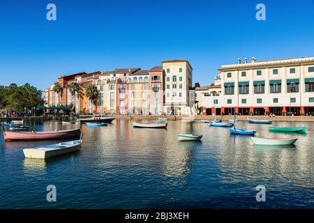 Loews Portofino Bay Hotel at Universal Orlando. Stock Photo