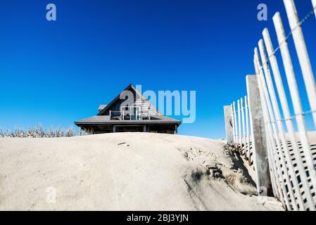 Secluded beach house. Stock Photo