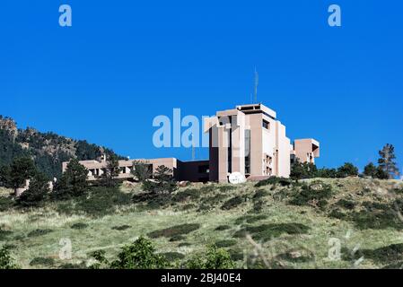 Mesa Laboratory at The National Center for Atmospheric Research in Boulder. Stock Photo