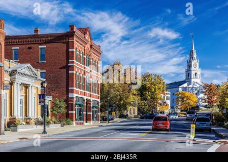 Charming downtown Middlebury, Vermont, USA Stock Photo - Alamy