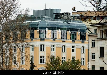 Various buildings in Sofia, Bulgaria Stock Photo