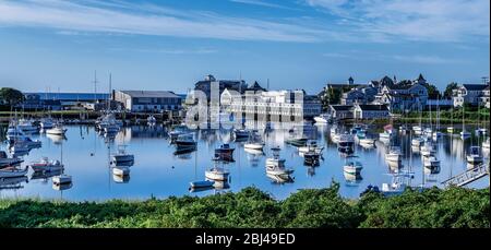 Wychmere Harbor and Beach Club at Harwich Port in Cape Cod. Stock Photo