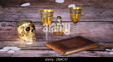 a varius jolly roger element from the still life photo, Stock Photo