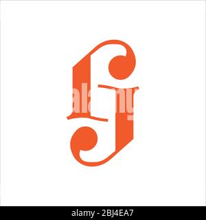 Initial letter jj logo or j logo vector design template Stock Vector