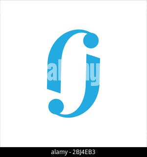 Initial letter jj logo or j logo vector design template Stock Vector