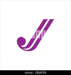Initial letter jj logo or j logo vector design template Stock Vector