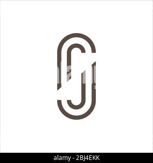 Initial letter jj logo or j logo vector design template Stock Vector
