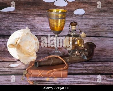 a varius jolly roger element from the still life photo, Stock Photo