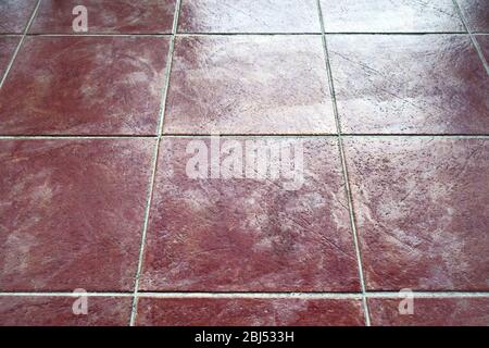 Brown floor tiles background Stock Photo