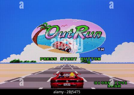 out run mega drive