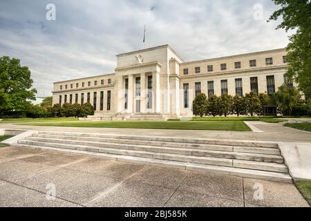 Federal Reserve financial policy building in Washington DC USA Stock Photo