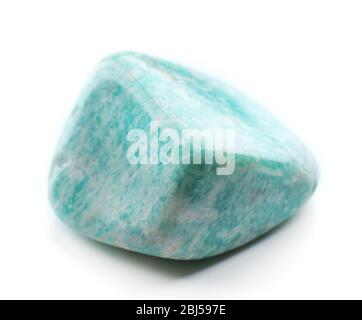 Amazonite isolated on white background Stock Photo