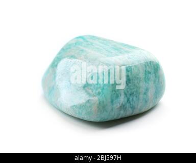 Amazonite isolated on white background Stock Photo