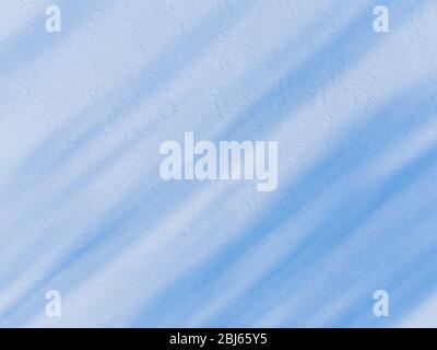 Aerial view on the texture of snow with shadow from trees on the surface of a winter lake Stock Photo