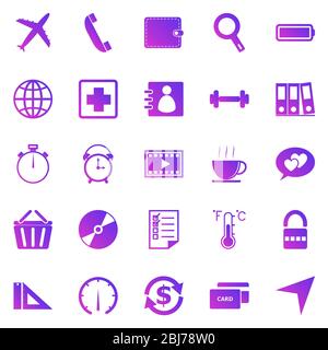 Application gradient icons on white background. Set 2, stock vector Stock Vector