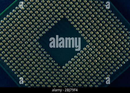Computer processor, close up Stock Photo