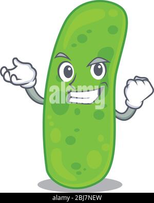 A dazzling propioni bacteia mascot design concept with happy face Stock Vector