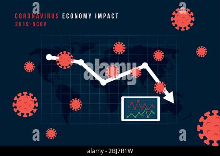 The global economics impact of COVID-19. The virus affects the global ...