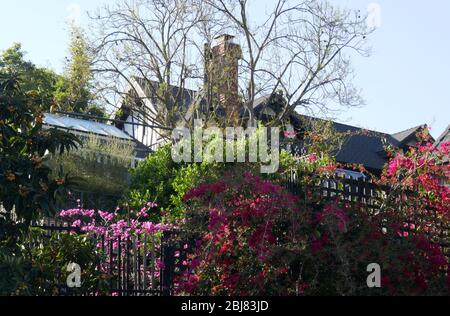 Los Angeles, California, USA 28th April 2020 A general view of atmosphere of singer Lady Gaga's Home/Studio and former home of Frank Zappa at 7885 Woodrow Wilson Drive on April 28, 2020 in Los Angeles, California, USA. Photo by Barry King/Alamy Stock Photo Stock Photo