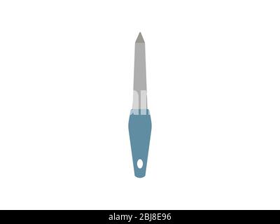 Manicure, nail file icon. Vector illustration, flat design. Stock Vector