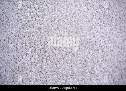 Full frame background of pebbled grey leather surface. Stock Photo