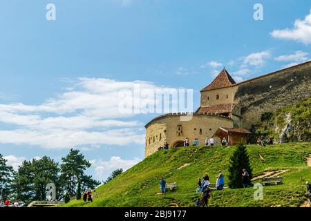 Rasnov Citadel, Located in Brasov County, Romania Stock Photo