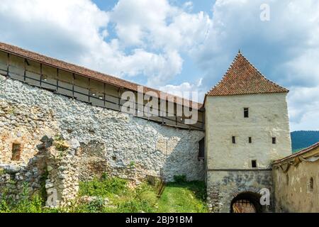 The weapons tower, Rasnov Citadel, Brasov, Romania Stock Photo