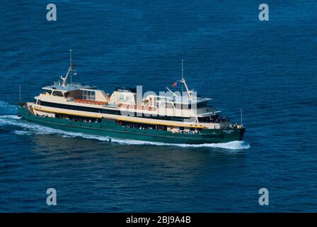 Manly ferry on its way to Circular Quay Stock Photo