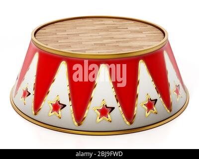 Circus arena stand isolated on white background. 3D illustration. Stock Photo