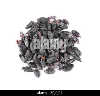 Dried barberry isolated on white Stock Photo