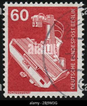 GERMANY- CIRCA 1978: stamp printed by Germany, shows X-ray machine, circa 1978. Stock Photo