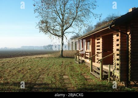 Hunting lodge owned by HM Queen Elizabeth II on the Sandringham Estate, Norfolk, England 1994 Stock Photo