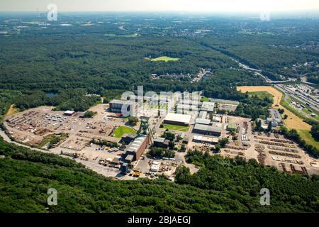 , Mining shaft tower Prosper-Haniel hard coal revier in Bottrop, 19.07.2016, aerial view, Germany, North Rhine-Westphalia, Ruhr Area, Bottrop Stock Photo