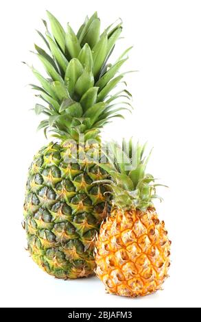 Pineapples, isolated on white Stock Photo