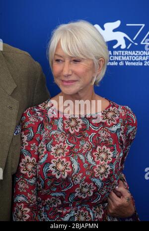 VENICE, ITALY - SEPTEMBER 03: Helen Mirren attends the 'The Leisure Seeker (Ella & John)' Cinema photocall during the 74th Venice Film Festival Stock Photo