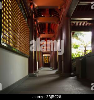 dh Buddha Tooth Relic Temple CHINATOWN SINGAPORE Buddhist temples museum roof garden buddhism heritage Stock Photo