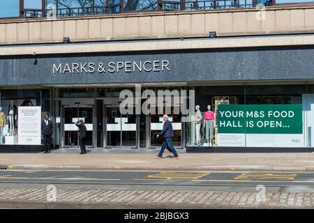 Marks Spencer Department Store on Princes Street closed for