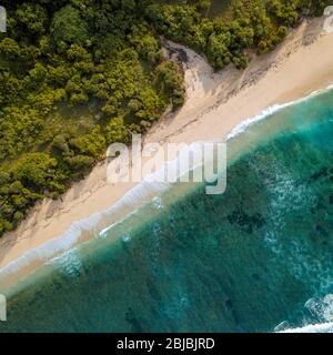 Aerial view of tropical beach, Bali, Indonesia Stock Photo