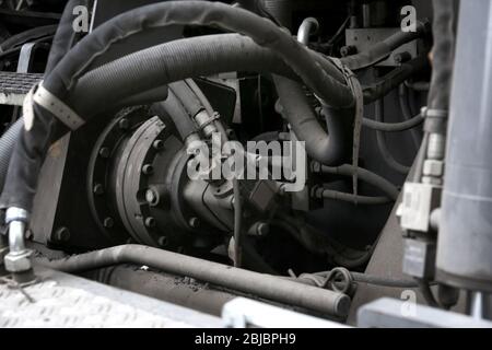 Part of machinery, close up Stock Photo