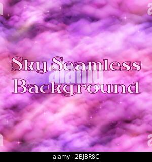 Sky with Clouds, Seamless Stock Vector