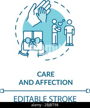 Care and affection concept icon Stock Vector