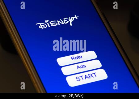 Disney+ app icon. Subscription video streaming media service Stock ...