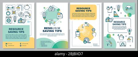 Money Saving Tips Brochure Template Stock Vector Image & Art - Alamy