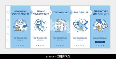 Effective leadership onboarding vector template Stock Vector