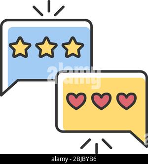 Review RGB color icon Stock Vector