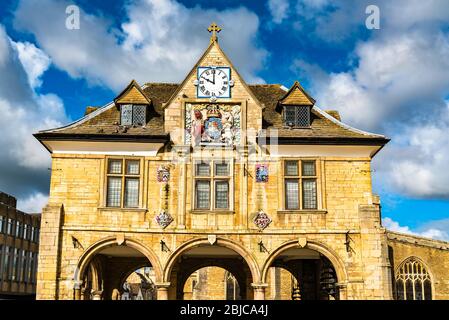 Guildhall at Cathedral Square in Peterborough, England Stock Photo