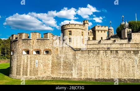 The Tower of London, a historic castle in England Stock Photo