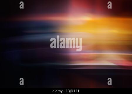 Colourful abstract light streaks background - multilayered ICM Stock Photo