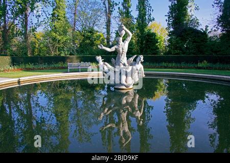 Triton fountain Queen Marys Garden  Regents Park London England Stock Photo